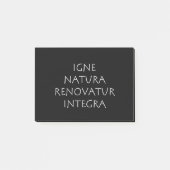 Igne natura renovatur integra post-it® notes (Voorkant)