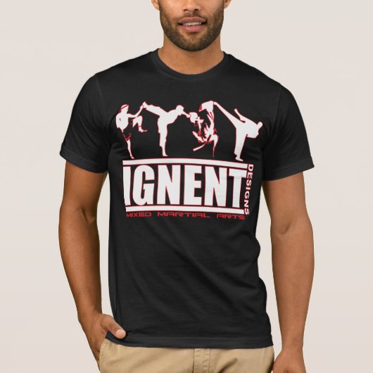 IGNENT Mannen_170_wht/ink T-shirt (Voorkant)