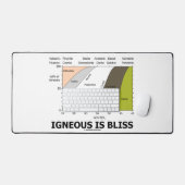 Igneous is Bliss Silica Content Geology Humor Bureaumat (Keyboard & Muis)
