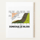 Igneous is Bliss Silica Content Geology Humor Planner (Achterkant)