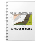 Igneous is Bliss (silica content Igneous Rocks) Notitieboek (Voorkant)