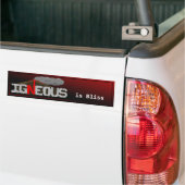 Igneous is Bliss Volcano Bumpersticker (Op Truck)