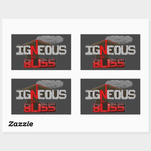 Igneous is Bliss Volcano Sticker Sheet (Vel)