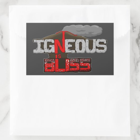 Igneous is Bliss Volcano Sticker Sheet (Tas)