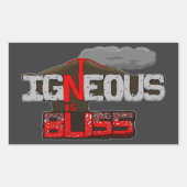 Igneous is Bliss Volcano Sticker Sheet (Voorkant)