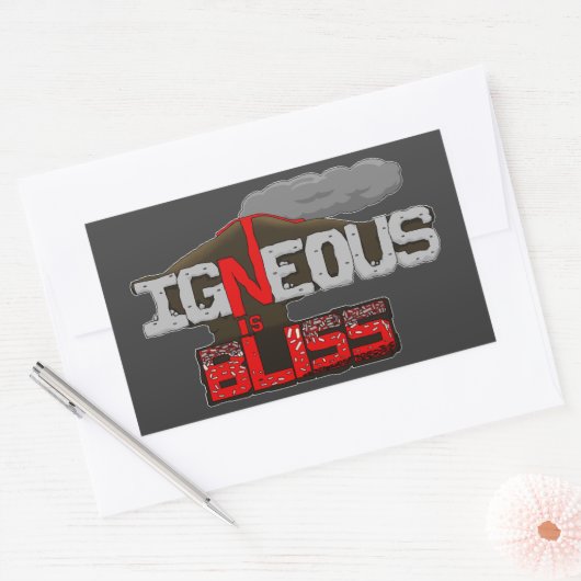 Igneous is Bliss Volcano Sticker Sheet (Envelop)