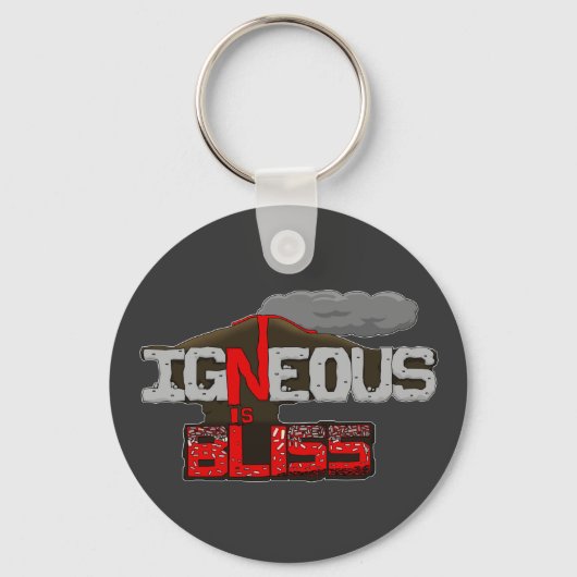 Igneous is Bliss Vulkaan Sleutelhanger (Voorkant)