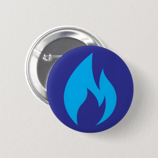 Ignite Blue Flame Button (Voorkant /achterkant)