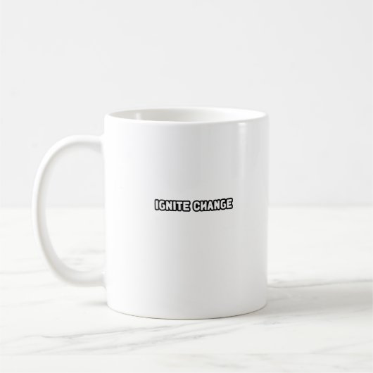 Ignite Change Innovatie Revolutionaire Mindset Act Koffiemok (Links)
