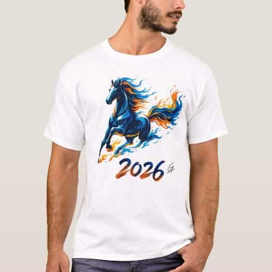 IGNITE,Midnight Ember Stallion Graphic T-shirt (Voorkant)