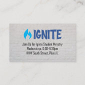 Ignite Uitnodigingskaart Plaatskaartje (Achterkant)