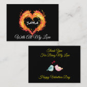 Ignite Your Love Notitiekaartje (Voorkant / Achterkant)