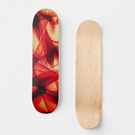 Ignite Your Ride: Fiery Modern Skateboard (Voorkant)