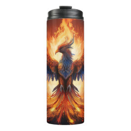 Ignite Your Spirit: Eagle on Fire thermische tuime Thermosbeker
