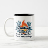 Igniting Minds Inspirational Winter Passion Tweekleurige Koffiemok (Links)