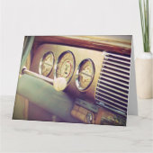 "Ignition" Antiek Classic Car Grote Kaart (Voorkant)