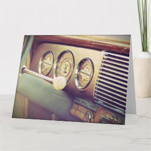 "Ignition" Antiek Classic Car Grote Kaart