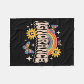 Ignorance Funny Retro Ironisch Sarcastisch Schatti Fleece Deken (Voorkant (Horizontaal))