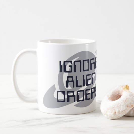 Ignore alien orders koffiemok (Met donut)