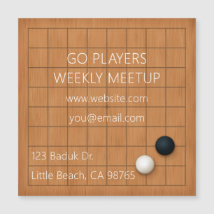 Igo Baduk Weiqi Groep 9x9 Goban Magnetische Kaart