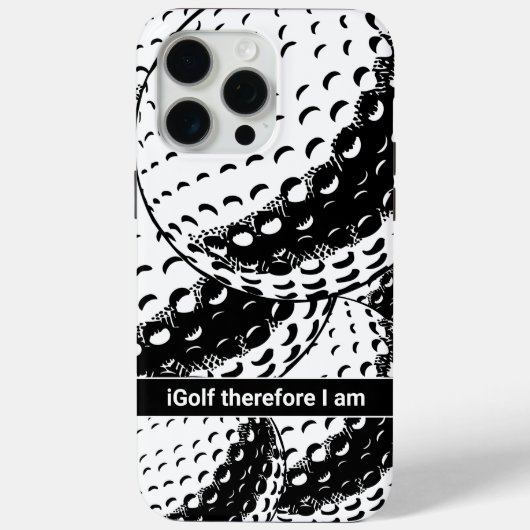 iGolf Abstracte Funny Golf Humor Case-Mate iPhone Case (Achterkant)