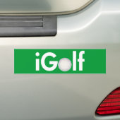 iGolf (bal) Bumpersticker (Op auto)