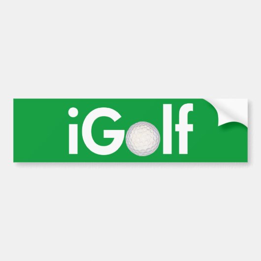 iGolf (bal) Bumpersticker (Voorkant)