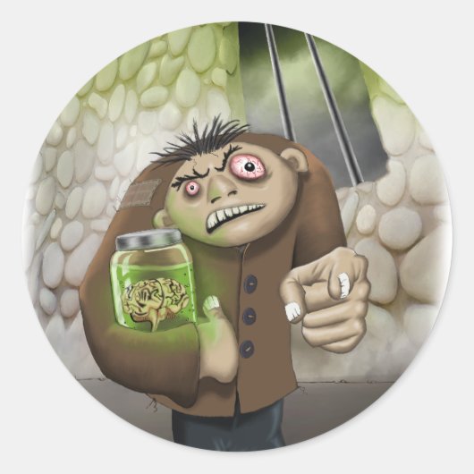 Igor met de Sticker van de hersenen (Voorkant)