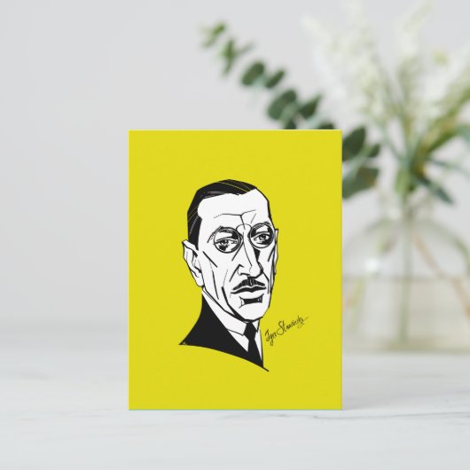 Igor Stravinsky Briefkaart (Staand voorkant)