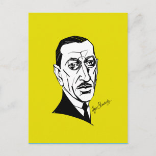 Igor Stravinsky Briefkaart