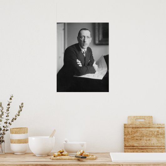 Igor Stravinsky Portrait Poster (Keuken)