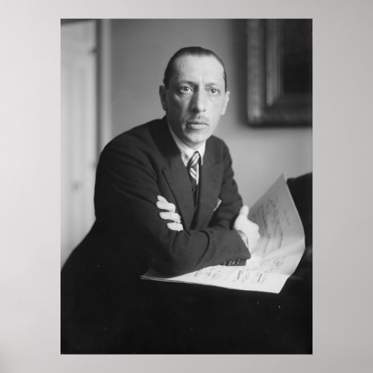 Igor Stravinsky Portrait Poster (Voorkant)