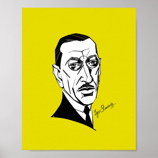 Igor Stravinsky Poster (Voorkant)