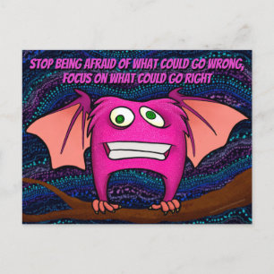 Igor the bat, w/quote briefkaart