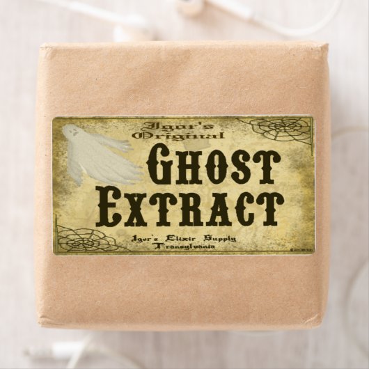 Igor's Ghost Extract Halloween Pantry Potion Label (Insitu)
