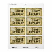 Igor's Ghost Extract Halloween Pantry Potion Label (Full Sheet)