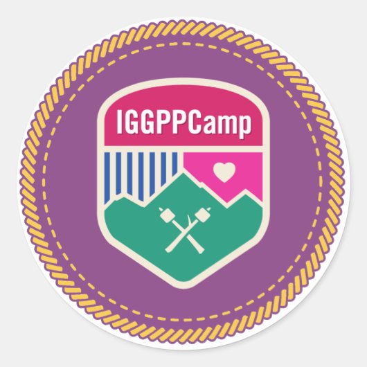 IGPPCamp Badge Sticker (Voorkant)