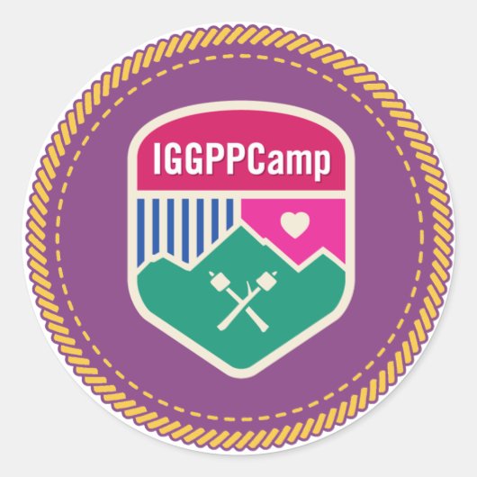 IGPPCamp Badge Sticker (Voorkant)