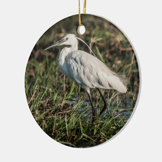 Igrid-visserij in Shallows Keramisch Ornament (Links)