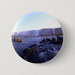 Iguacu-Herfsten Brazilië en Argentinië Ronde Button 5,7 Cm