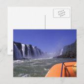 Iguacu Waterfall, Brazilië en Argentinië, Briefkaa Briefkaart (Voorkant / Achterkant)