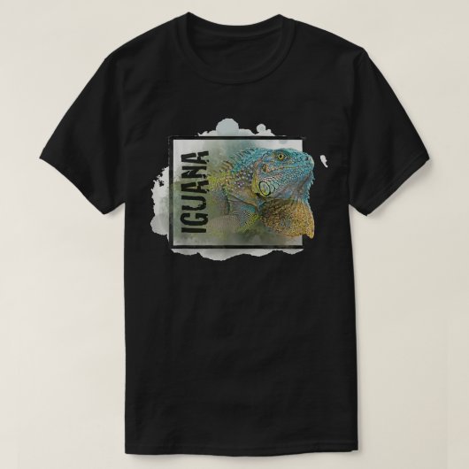 Iguan reptiels hagedis t-shirt (Design voorkant)