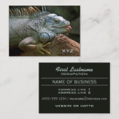 Iguana aangepaste visitekaartjes (Voorkant / Achterkant)