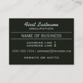 Iguana aangepaste visitekaartjes (Achterkant)