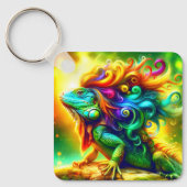 Iguana Art Sleutelhanger (Voorkant)