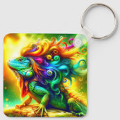Iguana Art Sleutelhanger (Achterkant)