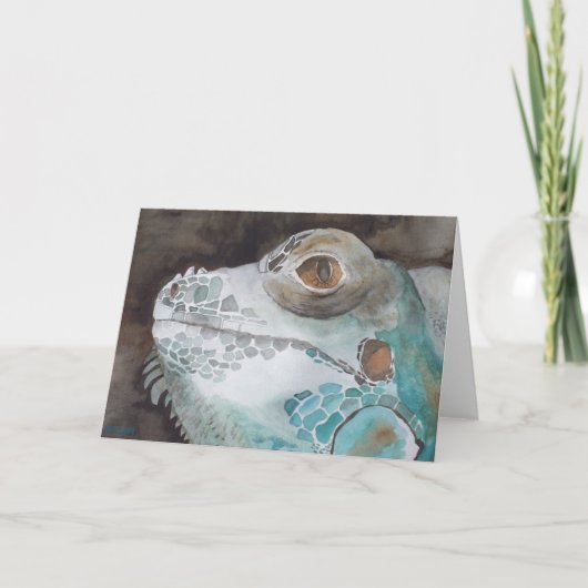 Iguana Art Wenskaart Kaart (Voorkant)
