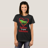 Iguana Be Your Valentine Lizard Love Animal Themed T-shirt (Voorkant volledig)
