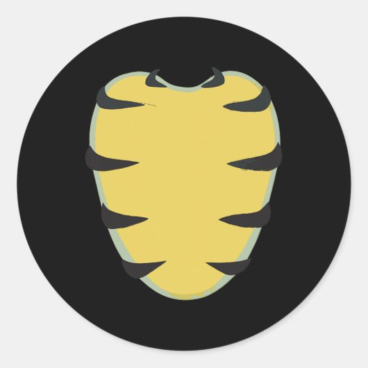 Iguana Belly Borst Kostuum Groen Schattige Iguana  Ronde Sticker (Voorkant)