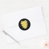 Iguana Belly Borst Kostuum Groen Schattige Iguana  Ronde Sticker (Envelop)